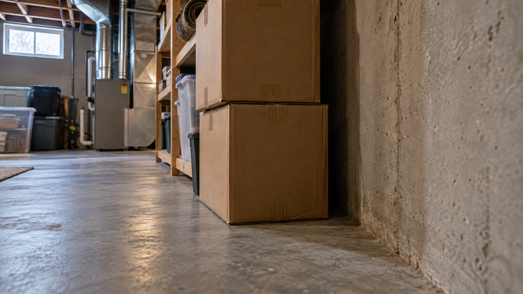 Basement storage corners where mice hide-3