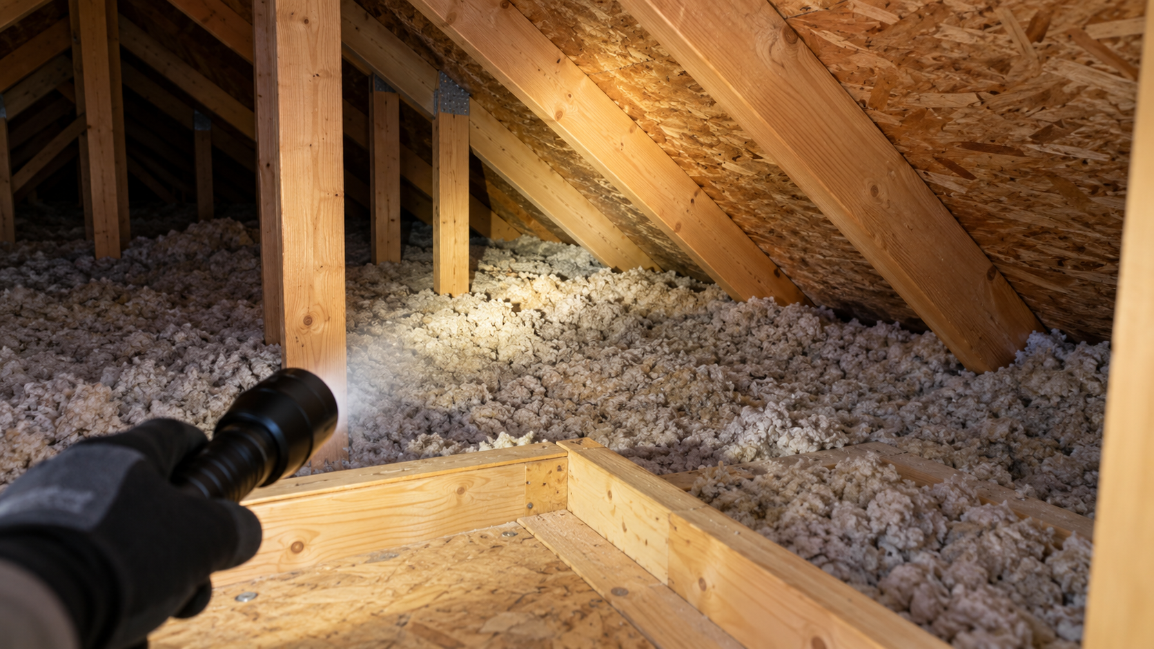 Quiet attic inspection under flashlight-4