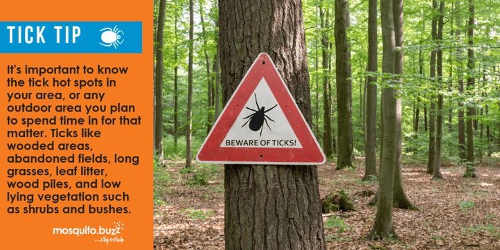 Get to know the tick hot spots in your area.