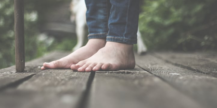 Fill standing water with sand if under your deck